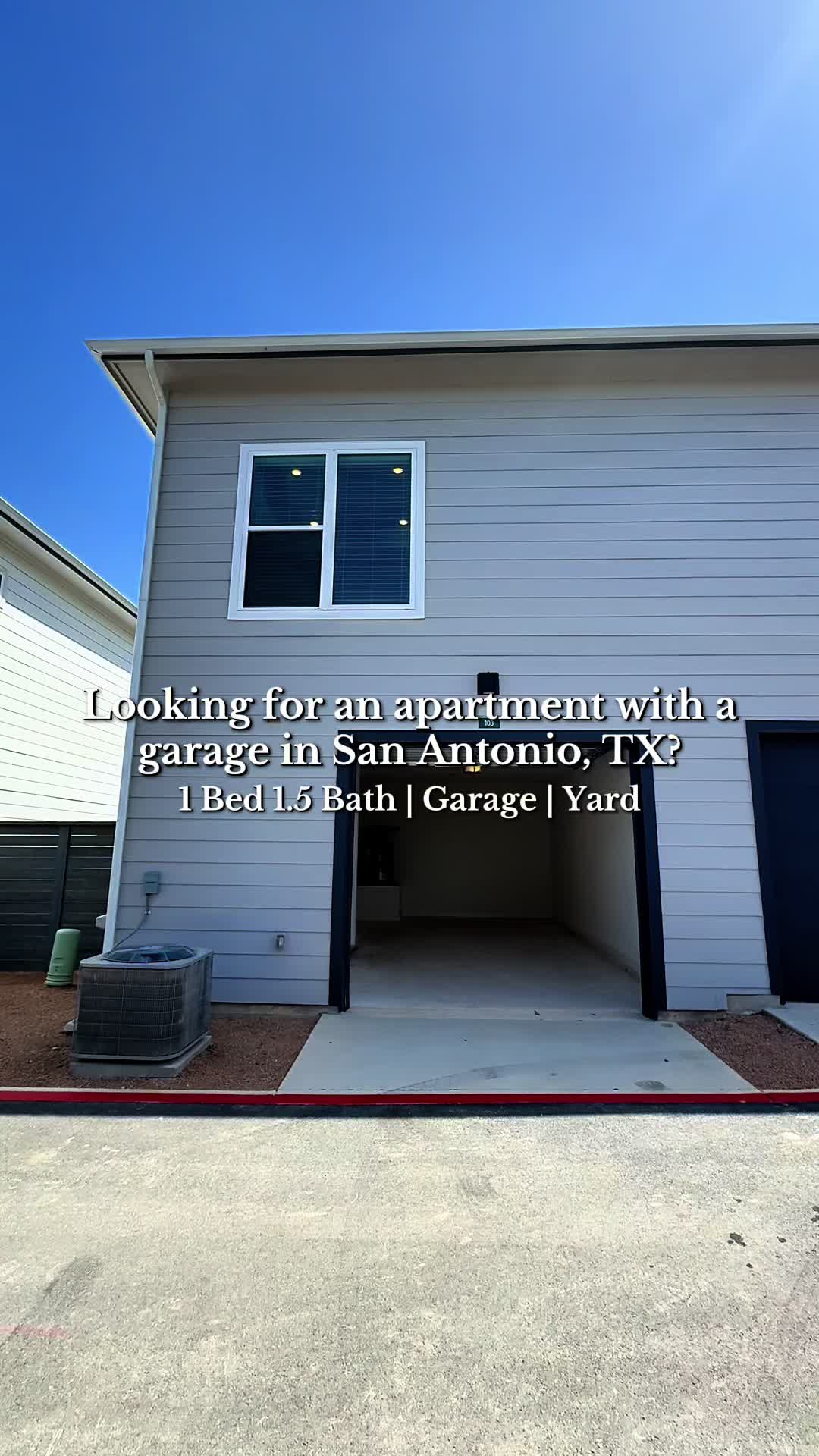 1 Bed/1.5 Bath + Yard + Garage walkthrough